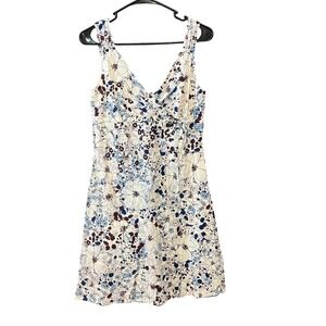 Patagonia Floral‎ Dress Sleeveless Organic Cotton Size 4 Womens